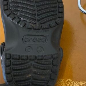 CROCS Kids Black Slippers